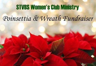 Poinsettia and wreath sale